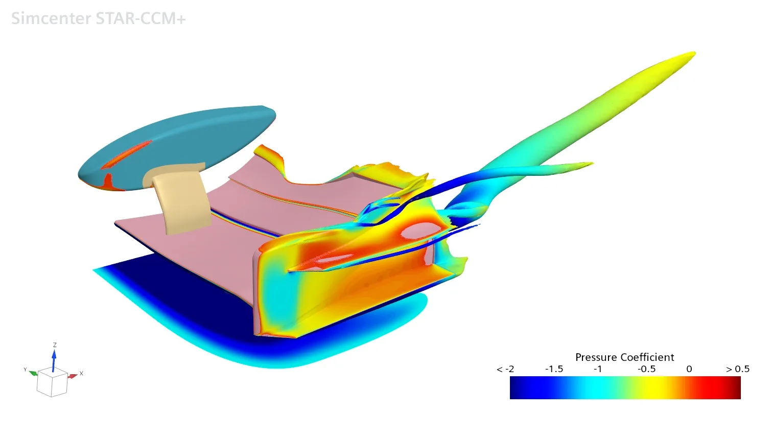 Cpt=0 isosurface of the Imperial Front Wing