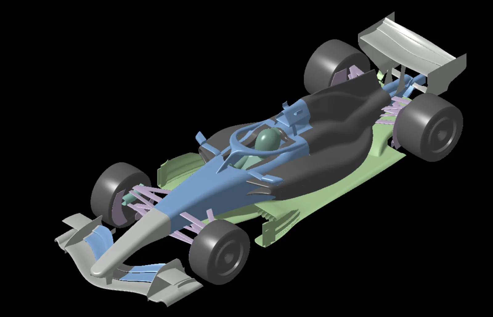 F1 2026 CAD model, isometric view